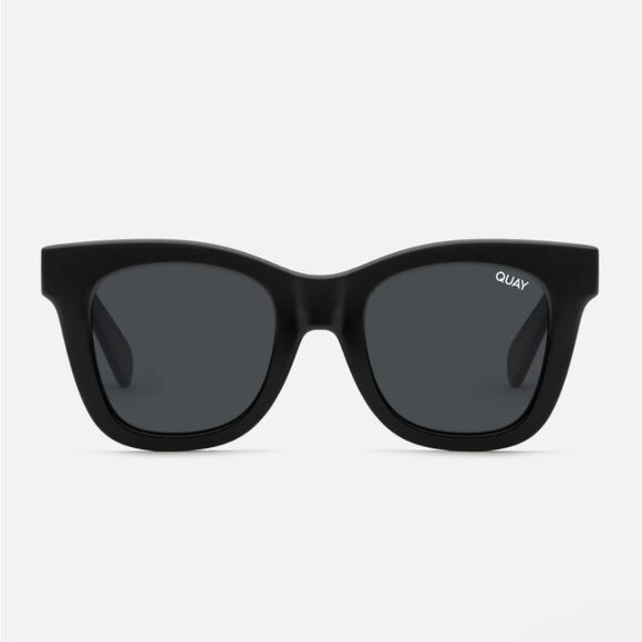 Quay Australia After Hours Polorized Sunglasses- Black Frame/Smoke Lenses